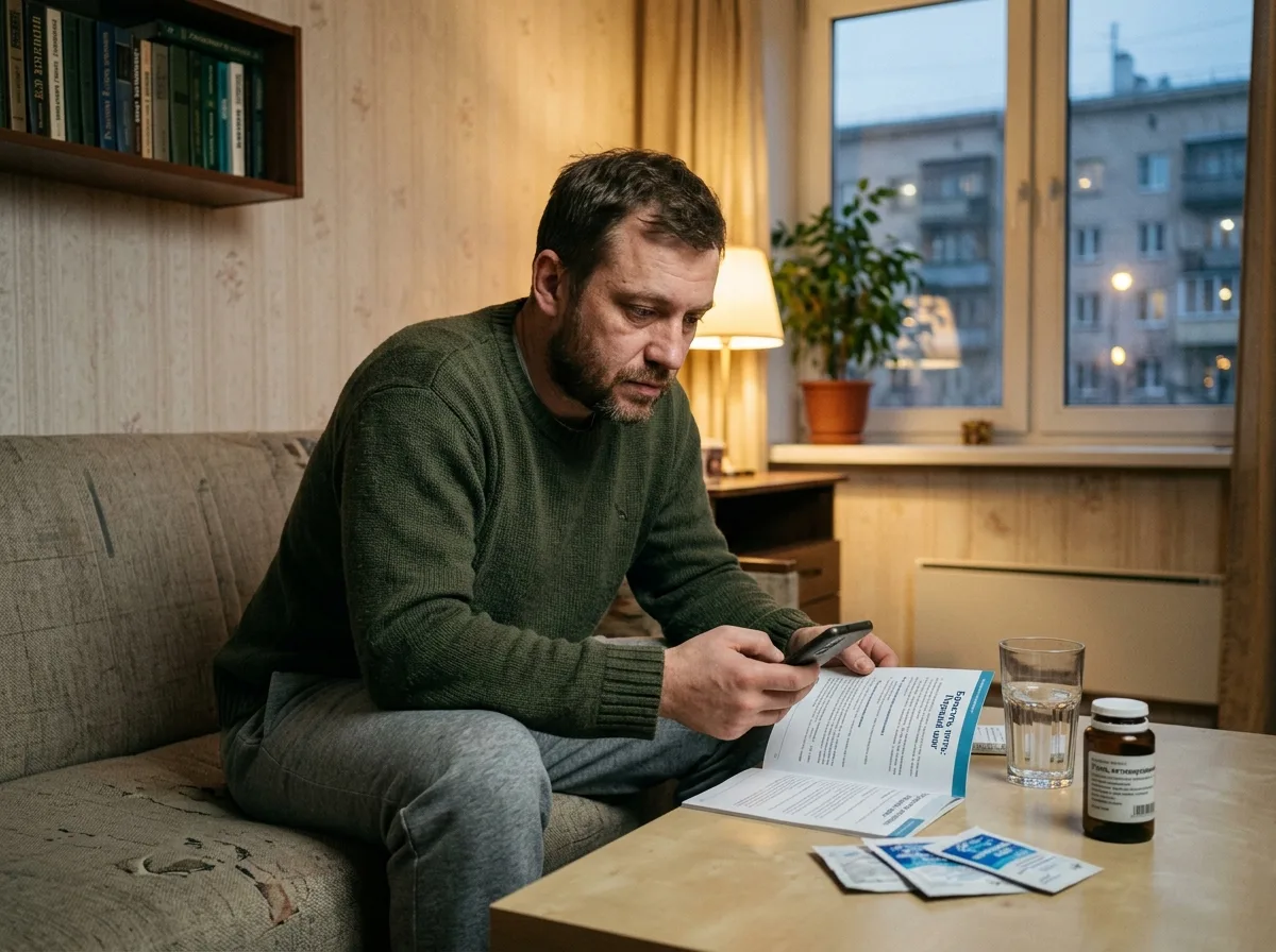 Фото пользователя Максима П., самостоятельно обратившегося за выводом из запоя на дому в Москве